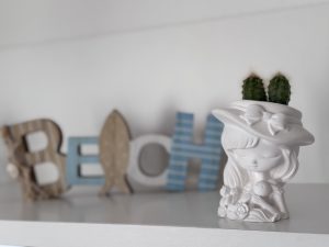 Selbstgemachte maritime Deko in der Boutique Ferienwohnung Lake House Bodensee in Allensbach